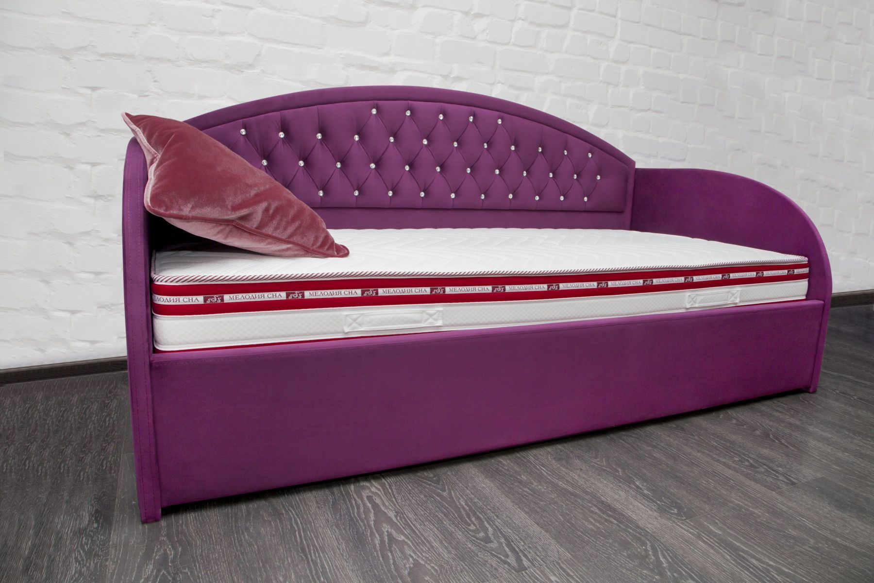 Кровать 90х200 с мягкими бортами Сабрина